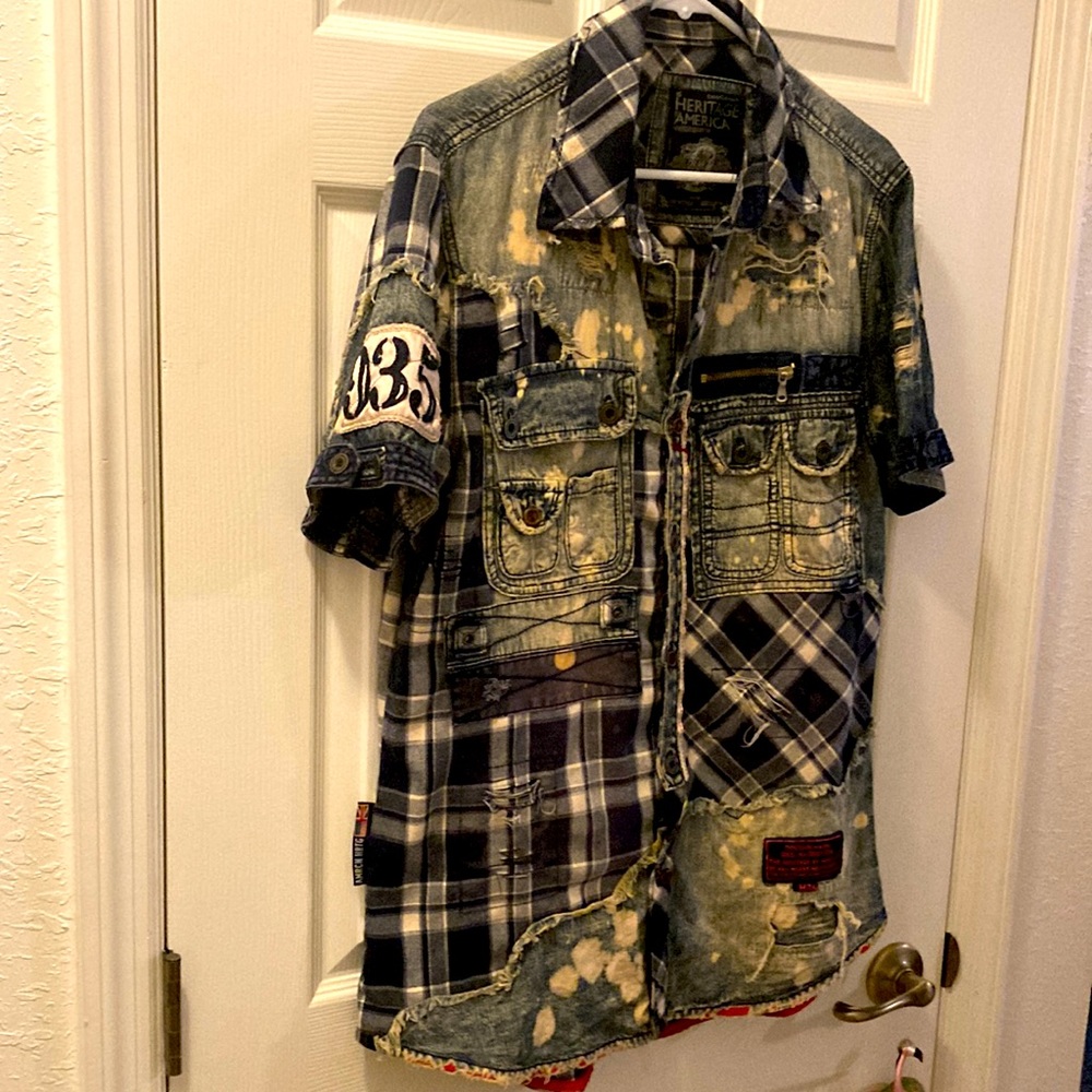 Mens Denim Distillery Heritage America Shirt